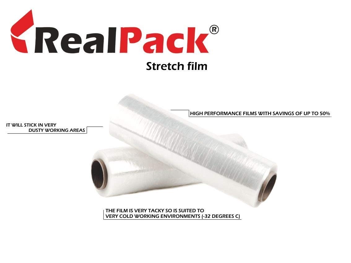 400mm 250m Clear Standart Core Pallet Strech Wrap - REALAPACK